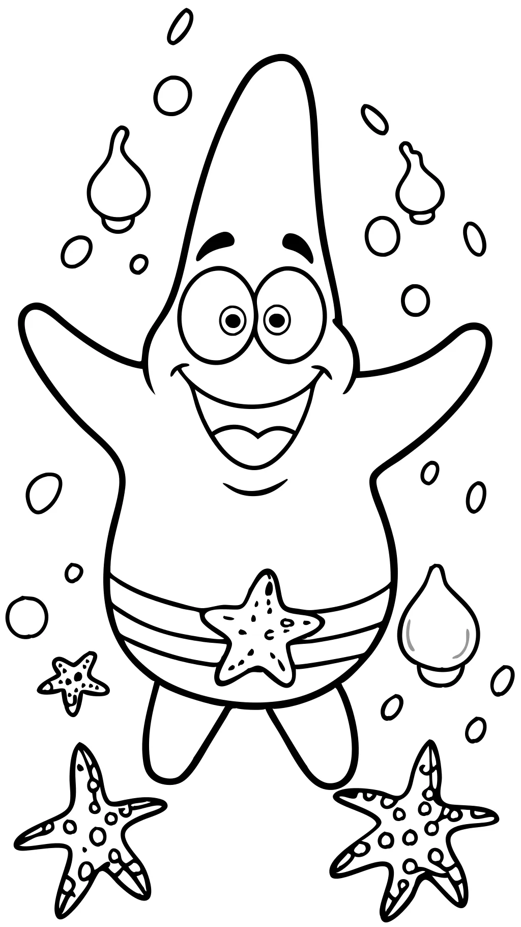 páginas para colorear de Patrick Star